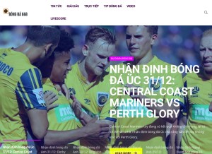 How bongda668.com looks like on a tablet such as an iPad.