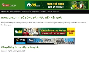How bongdalu.live looks like on a tablet such as an iPad.