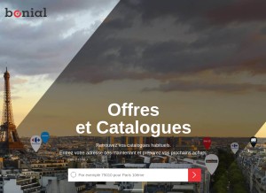 How bonial.fr looks like on a tablet such as an iPad.