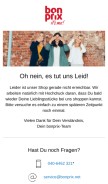 How bonprix.de looks like on a mobile device such as an iPhone.