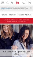 How bonprix.fr looks like on a mobile device such as an iPhone.