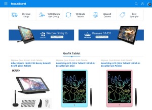 How bonusticaret.com looks like on a tablet such as an iPad.