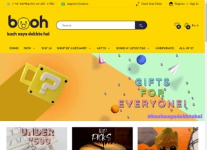 How booh.in looks like on a tablet such as an iPad.