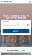 How booked.net looks like on a mobile device such as an iPhone.