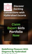 How bookhyderabadescorts.com looks like on a mobile device such as an iPhone.