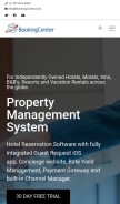 How bookingcenter.com looks like on a mobile device such as an iPhone.