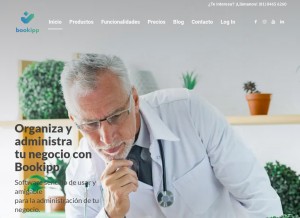 How bookipp.com looks like on a tablet such as an iPad.