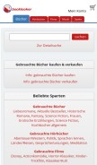 How booklooker.de looks like on a mobile device such as an iPhone.