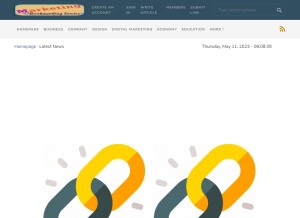 How bookmarkingservice-marketing.de looks like on a tablet such as an iPad.