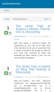 How bookmarkswing.com looks like on a mobile device such as an iPhone.