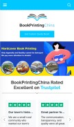 How bookprintingchina.com looks like on a mobile device such as an iPhone.