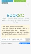 How booksc.xyz looks like on a mobile device such as an iPhone.