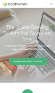 How bookwhen.com looks like on a mobile device such as an iPhone.