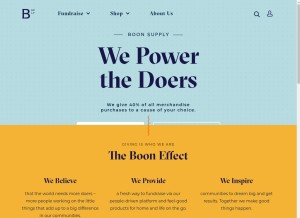 How boonsupply.com looks like on a tablet such as an iPad.