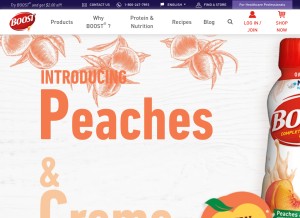 How boost.com looks like on a tablet such as an iPad.