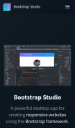 How bootstrapstudio.io looks like on a mobile device such as an iPhone.