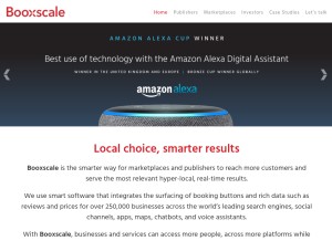 How booxscale.com looks like on a tablet such as an iPad.