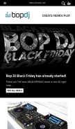 How bopdj.com looks like on a mobile device such as an iPhone.
