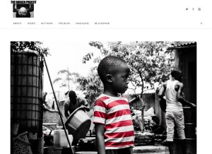 How borgenproject.org looks like on a tablet such as an iPad.