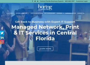 How boring.com looks like on a tablet such as an iPad.