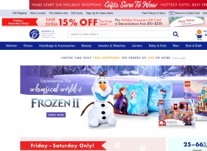 How boscovs.com looks like on a tablet such as an iPad.