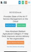 How bossdesk.io looks like on a mobile device such as an iPhone.