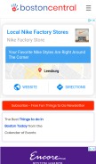 How bostoncentral.com looks like on a mobile device such as an iPhone.