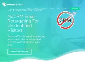 How bouncepilot.com looks like on a tablet such as an iPad.