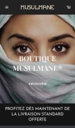 How boutique-musulmane.com looks like on a mobile device such as an iPhone.