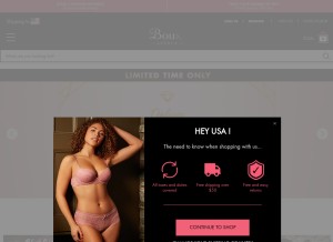 How bouxavenue.com looks like on a tablet such as an iPad.