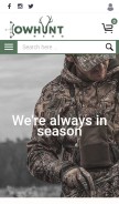 How bowhunthero.com looks like on a mobile device such as an iPhone.