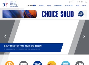 How bowl.com looks like on a tablet such as an iPad.