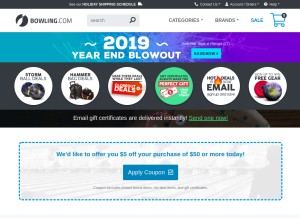 How bowling.com looks like on a tablet such as an iPad.
