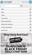 How bowlingball.com looks like on a mobile device such as an iPhone.