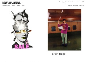 How bowsandarrowsberkeley.com looks like on a tablet such as an iPad.