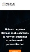 How boxx.ai looks like on a mobile device such as an iPhone.