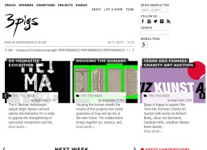 How bpigs.com looks like on a tablet such as an iPad.