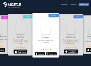 How bpmob.com looks like on a tablet such as an iPad.