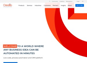 How bpmonline.com looks like on a tablet such as an iPad.