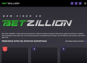 How br.betzillion.com looks like on a tablet such as an iPad.