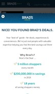 How bradsdeals.com looks like on a mobile device such as an iPhone.