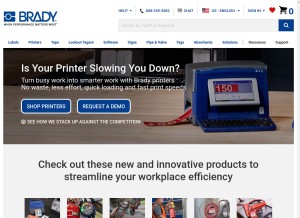 How bradyid.com looks like on a tablet such as an iPad.