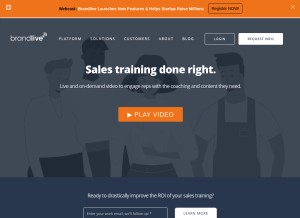 How brand.live looks like on a tablet such as an iPad.