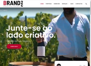 How brand22creativeagency.com looks like on a tablet such as an iPad.