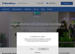 How branddorrar.com looks like on a tablet such as an iPad.