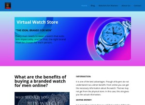 How brandedwatchformen.com looks like on a tablet such as an iPad.