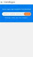 How brandlogos.net looks like on a mobile device such as an iPhone.