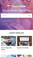 How brandsaver.net looks like on a mobile device such as an iPhone.