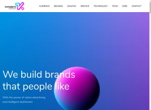 How brandwire.tv looks like on a tablet such as an iPad.