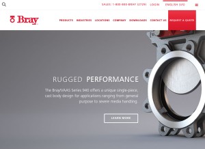 How bray.com looks like on a tablet such as an iPad.